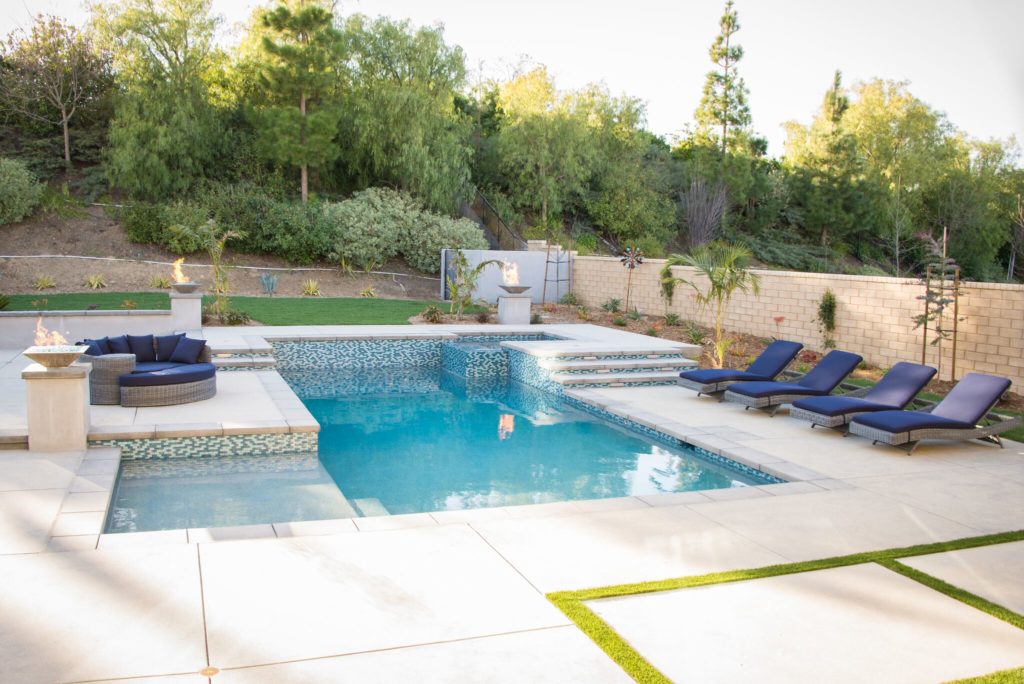 Pools with some tropical landscaping