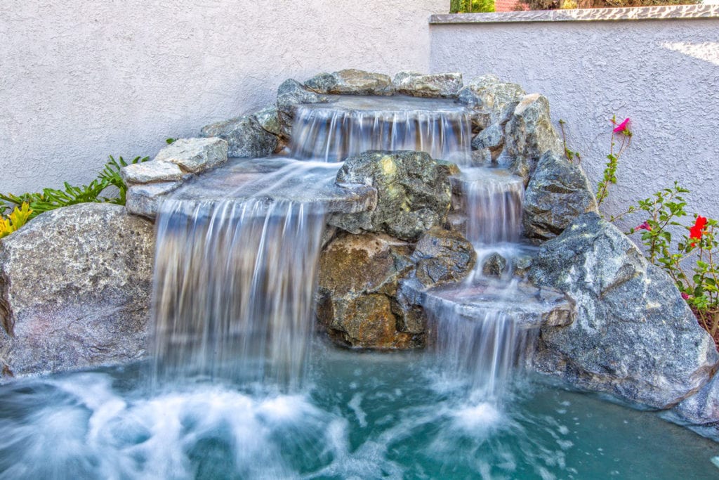 custom rock fountain 